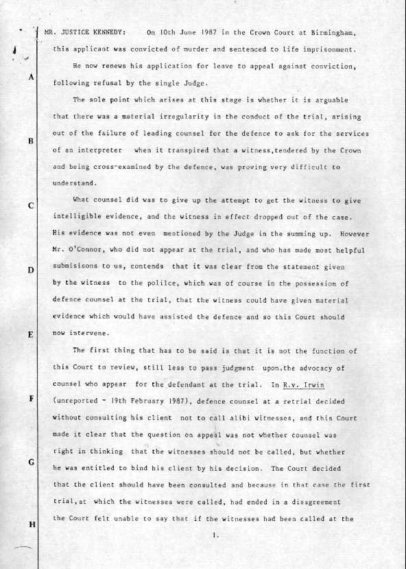 Regina v Ram, (1989) Court of Appeal judgment - 2